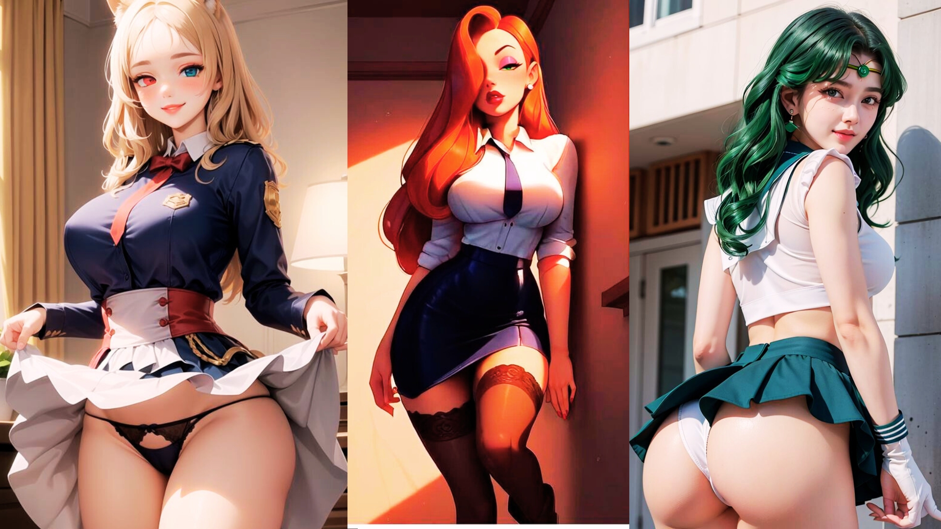 A hyper-realistic 3D scene from Westsluts, featuring a customizable robot cowgirl in a Western-themed adult gaming environment.