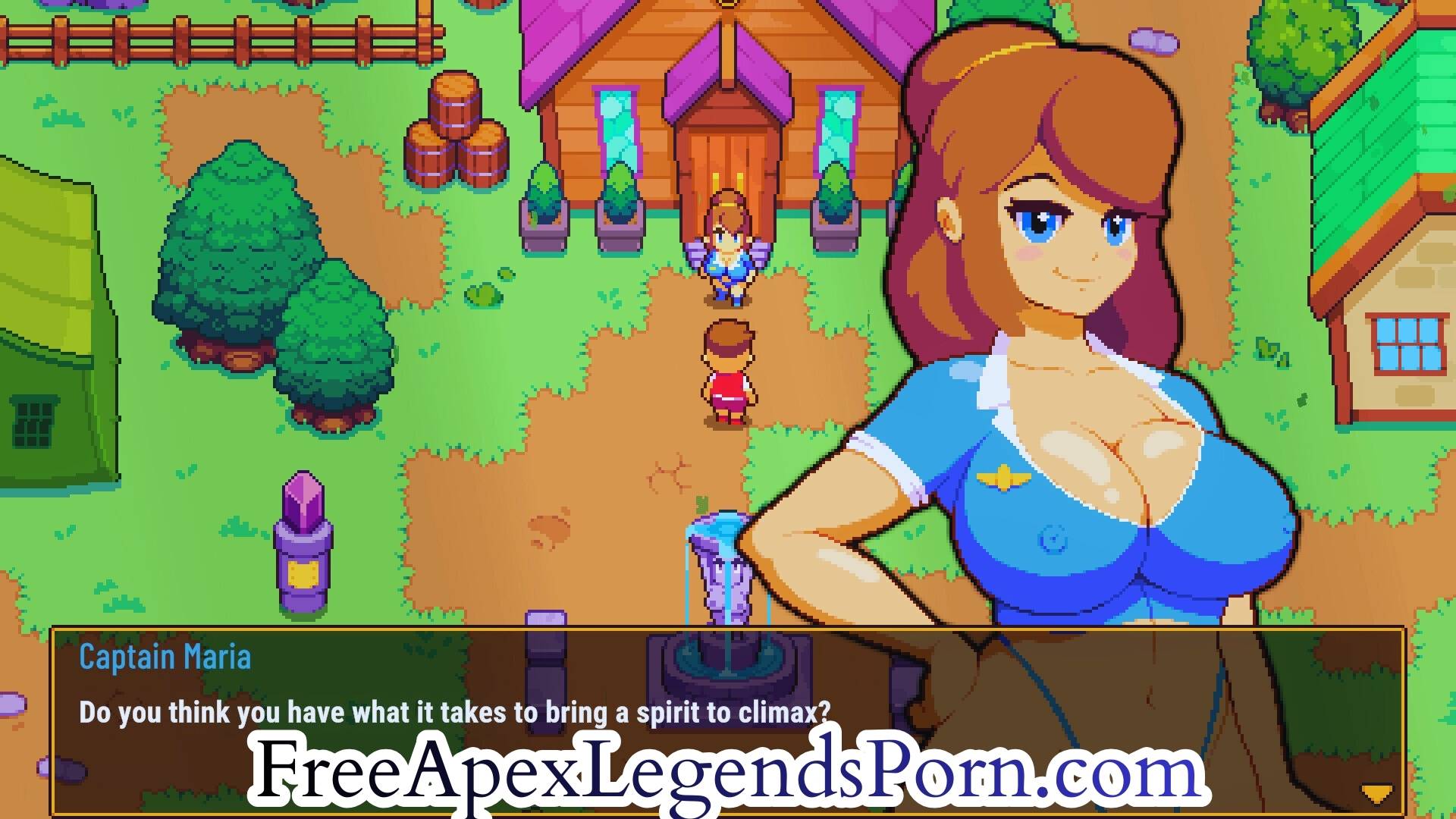 Spirit Valley erotic creature collecting adult game screenshot with spirit girl battle scene