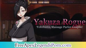 Tense massage parlor interior with shadowy client and masseuse from Yakuza Rogue Yokohama chapter