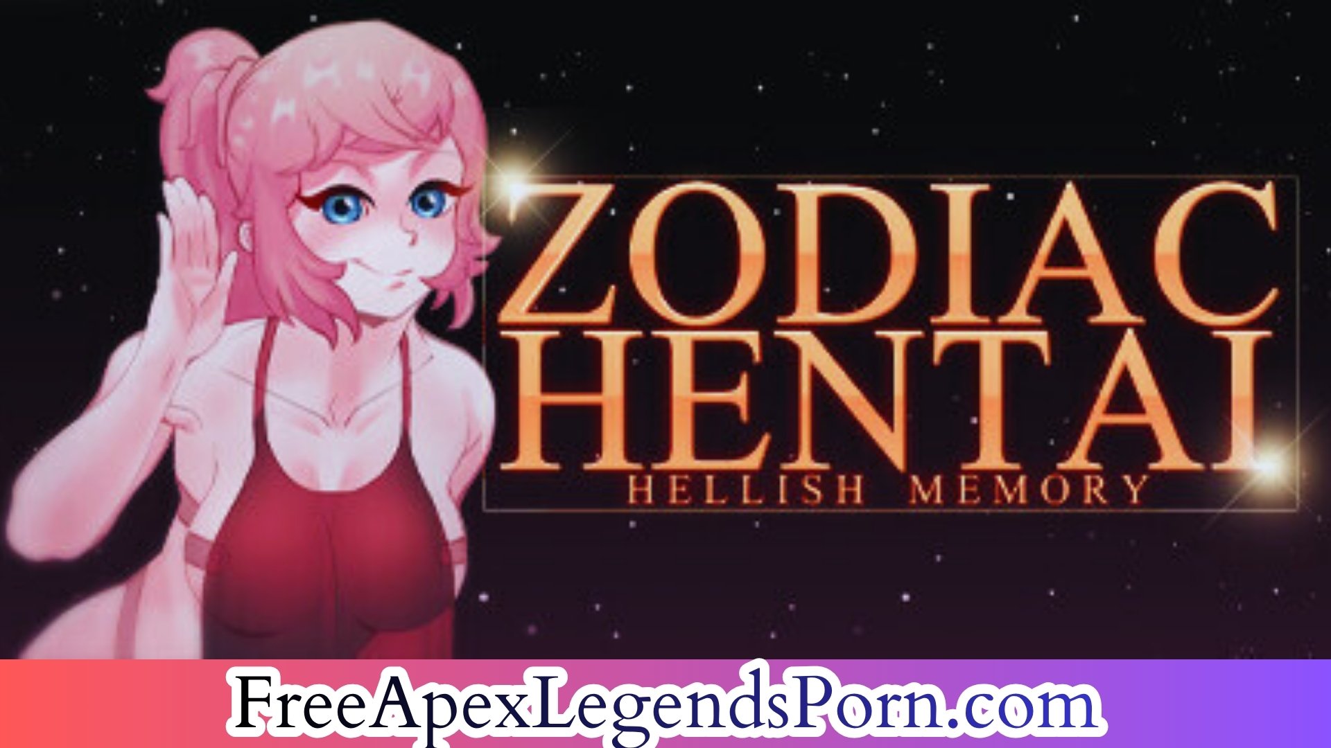 Intense bullet hell arena with matching cards and alluring anime girl illustration from Zodiac Hentai Hellish Memory
